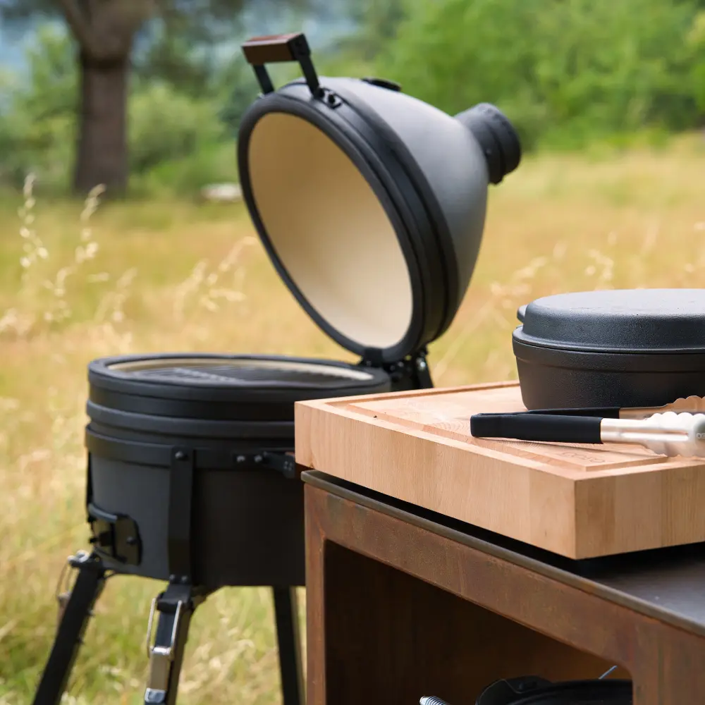 billot butcher block brasero kamado