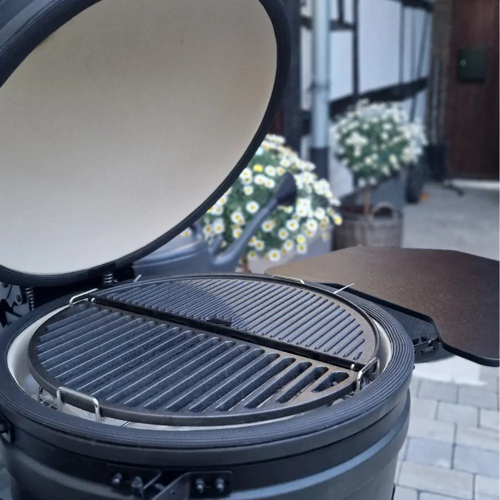 demi grille cuisson fonte