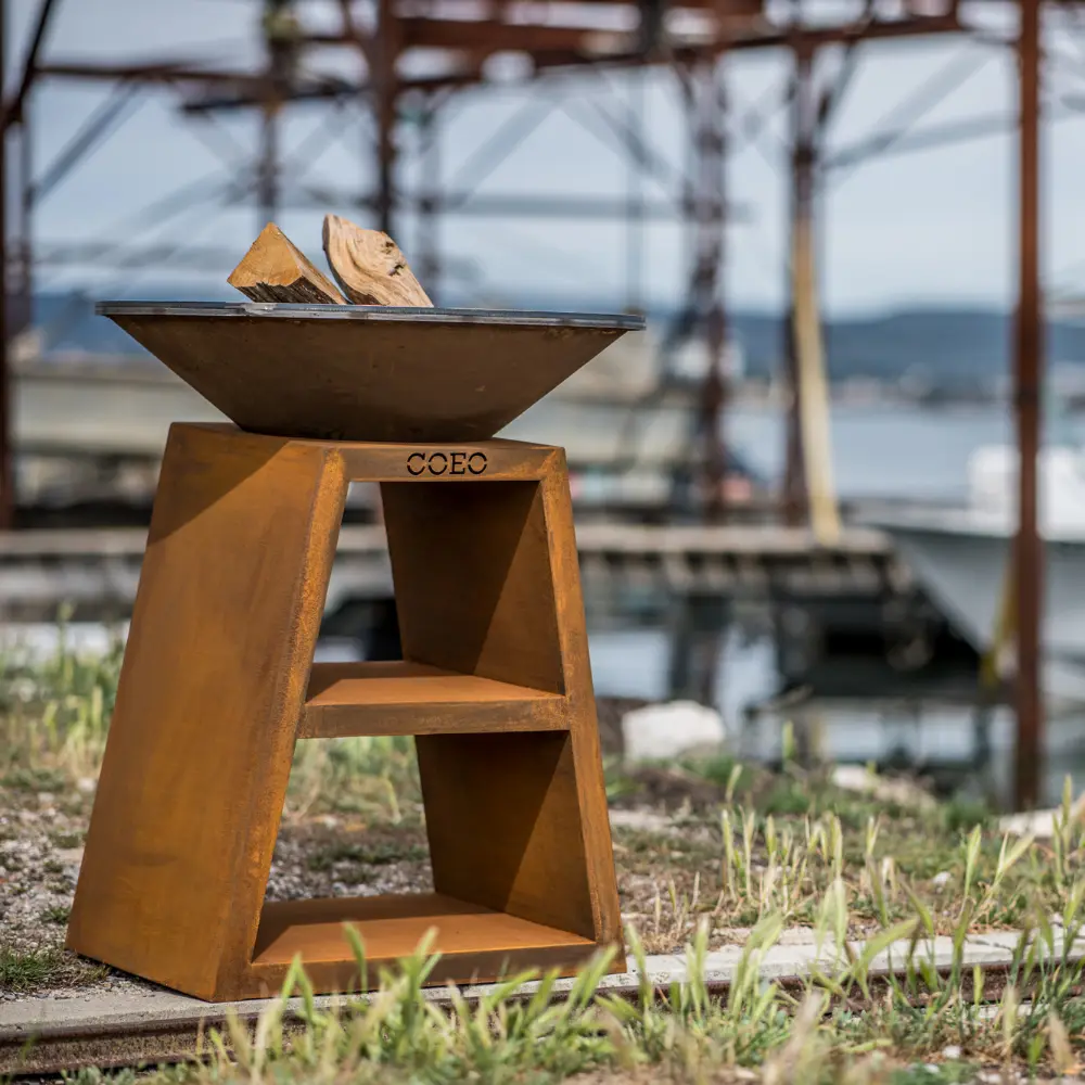 brasero acier corten