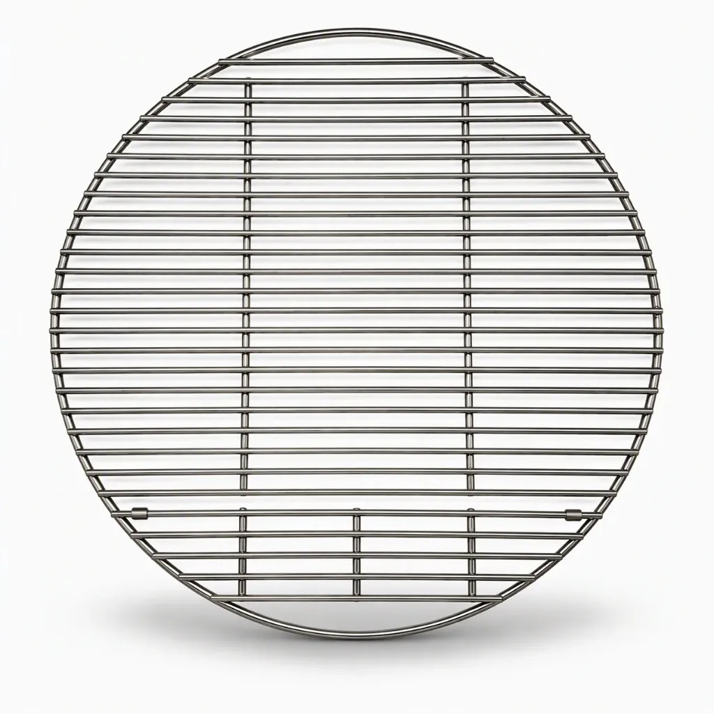 [C-A-GD46] Grille de cuisson inox Ø46 cm avec passage charbon pour kamado QUATRO Large