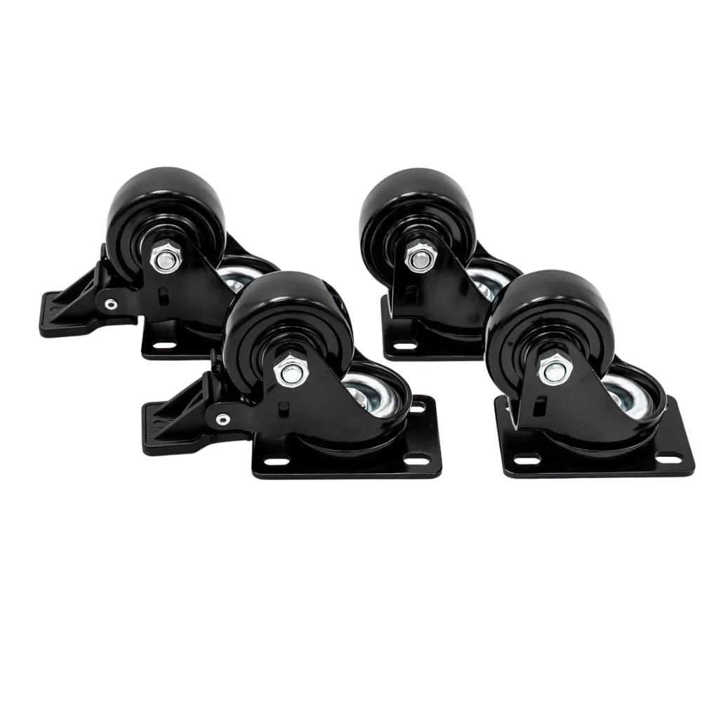 Kit de Roulettes pour Brasero et Mobilier Extérieur (Lot de 4)
