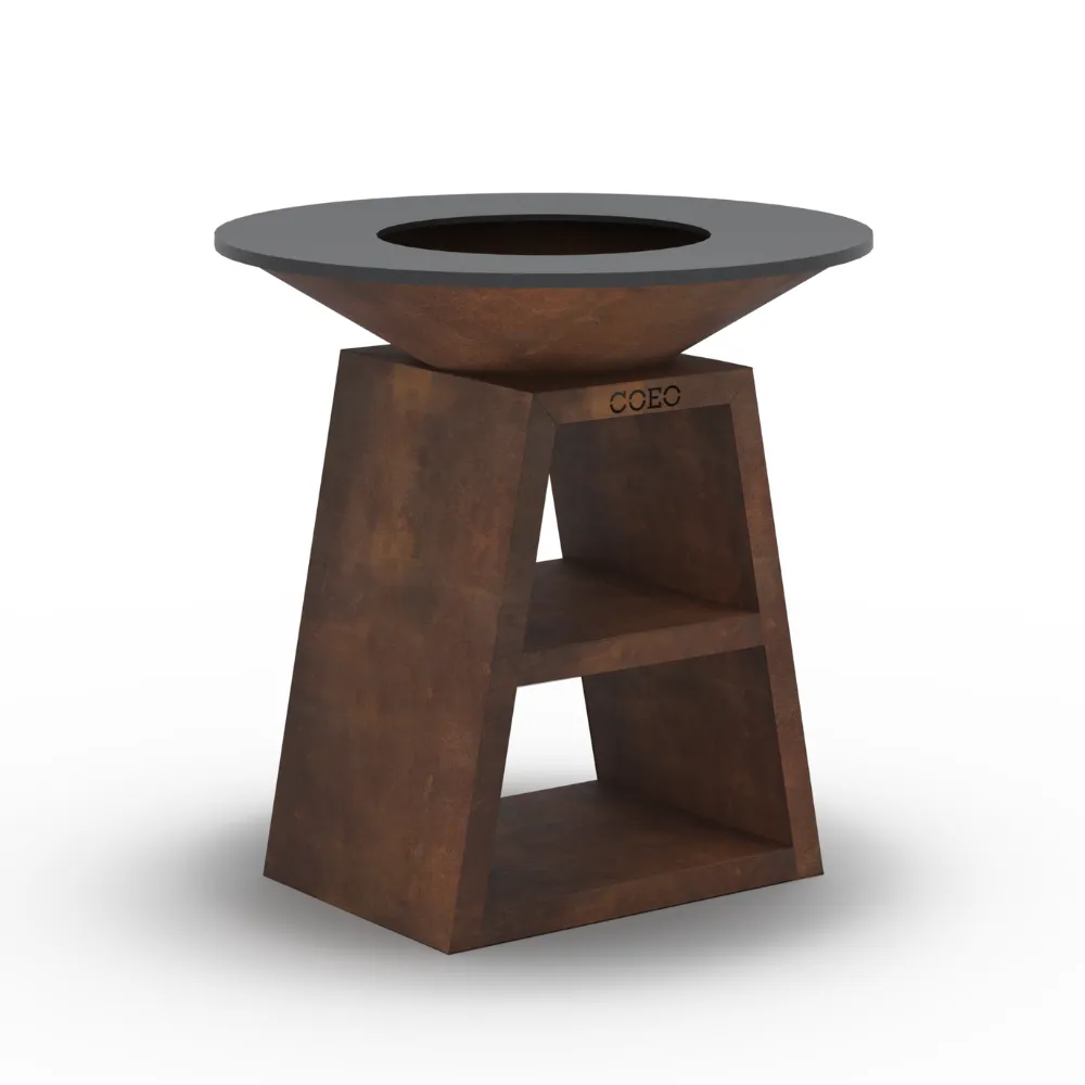 [TRIO98C2] Brasero TRIO Ø98cm (Acier Corten, 100cm)