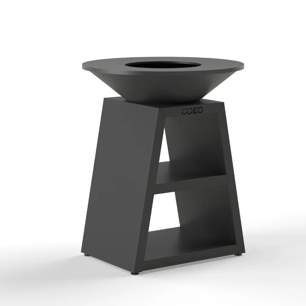 [TRIO82B2] Brasero TRIO Ø82cm (Acier galvanisé laqué noir)