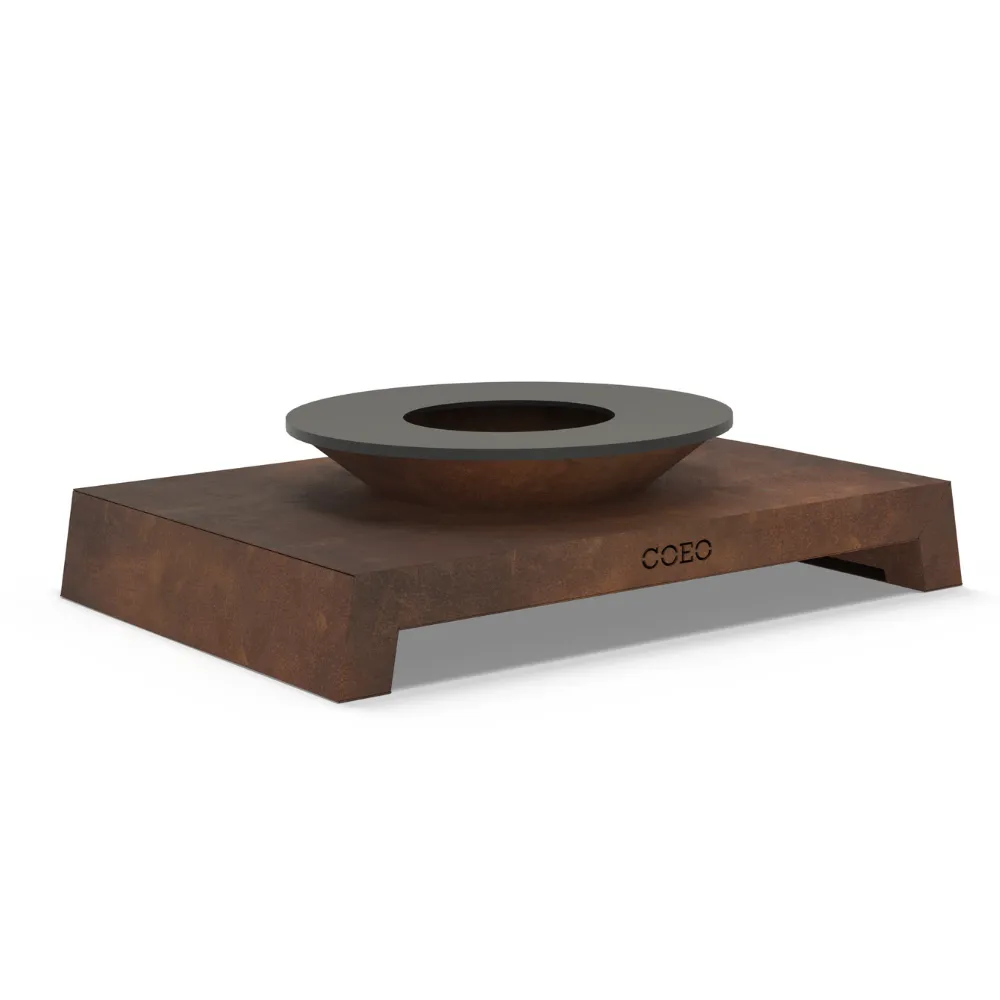 [C-U-COZY82C2] Brasero bas Cozy acier corten (82cm, 35cm)
