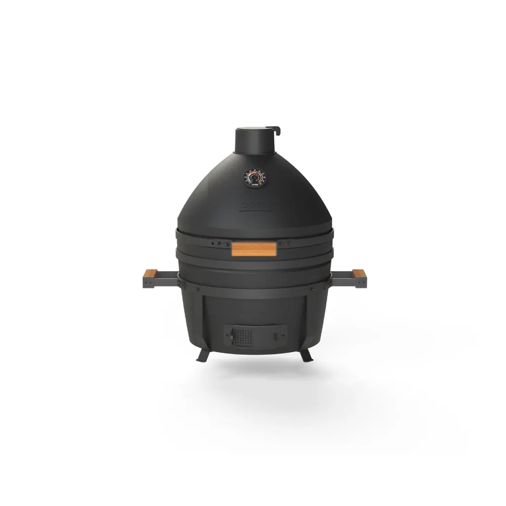 [C-U-QUATROM] Kamado QUATRO M à poser 16" / Øint 35cm (Sans chariot, Noir)