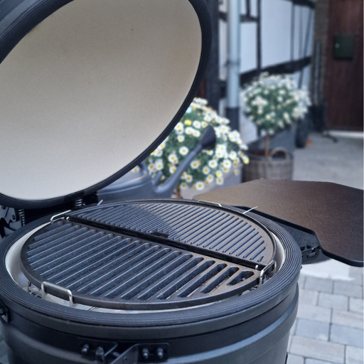 [C-A-HMQL1] Half cast iron griddle reversible